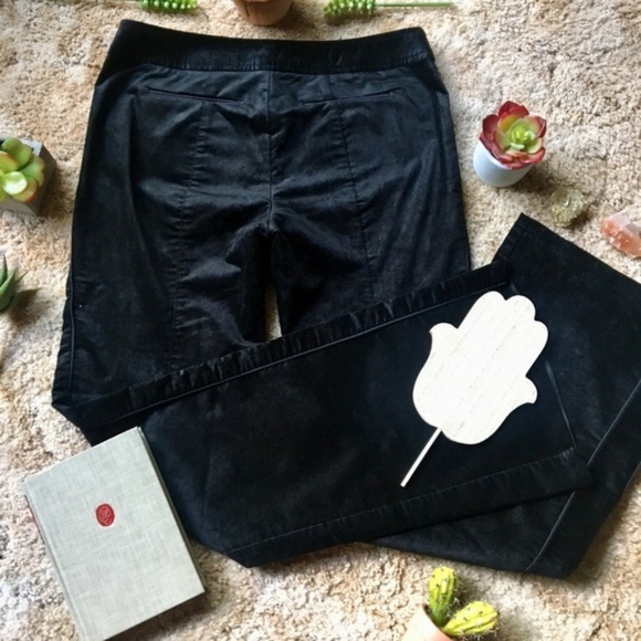 {Nanette Lepore} Black Velvet Trouser Dress Pants - Picture 6 of 8